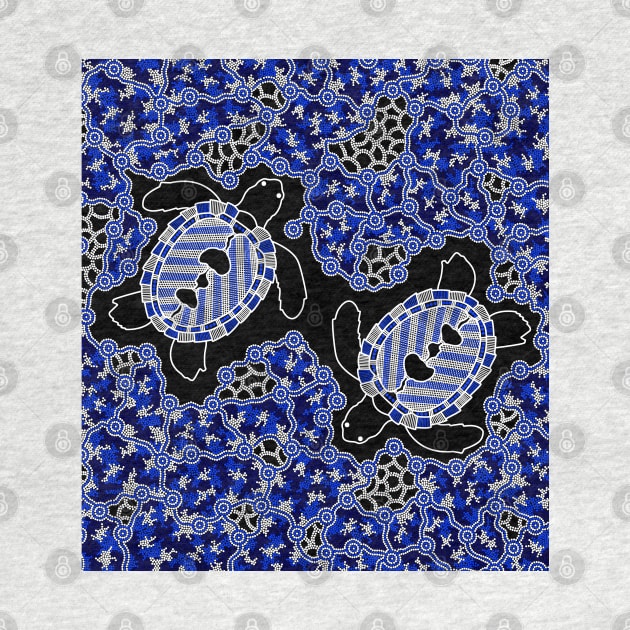 Aboriginal Art - Sea Turtle Dreaming by hogartharts